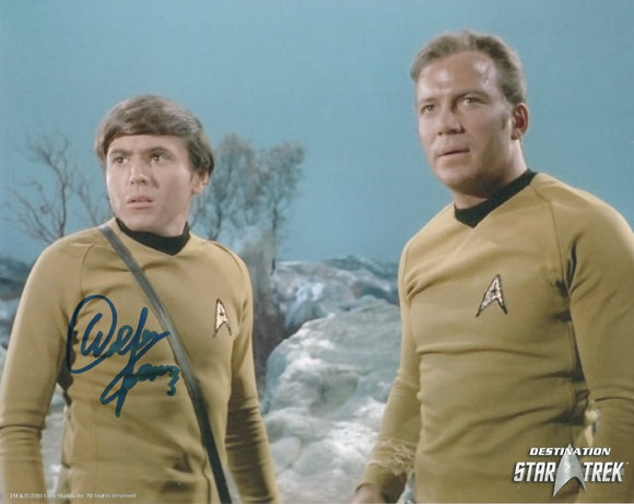 Walter Koenig 10x8 signed in blue DST Official Picture