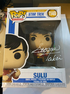 George Takei Signed Star Trek Sulu Funko Signed in White Paint Pen