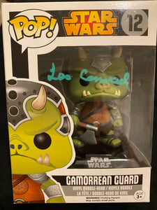 Les Conrad Funko signed in Green Paint pen. Star Wars